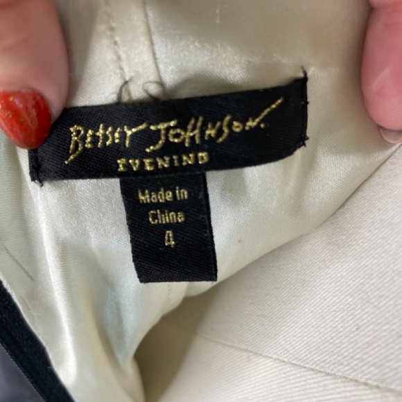 Betsey Johnson Evening Black Dahlia Mini Dress - Picture 4 of 6